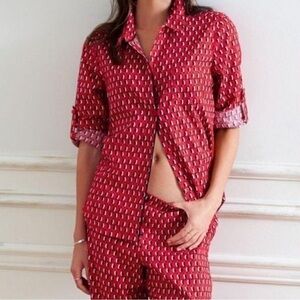 Victoria’s Secret red with penguin pajama set size M